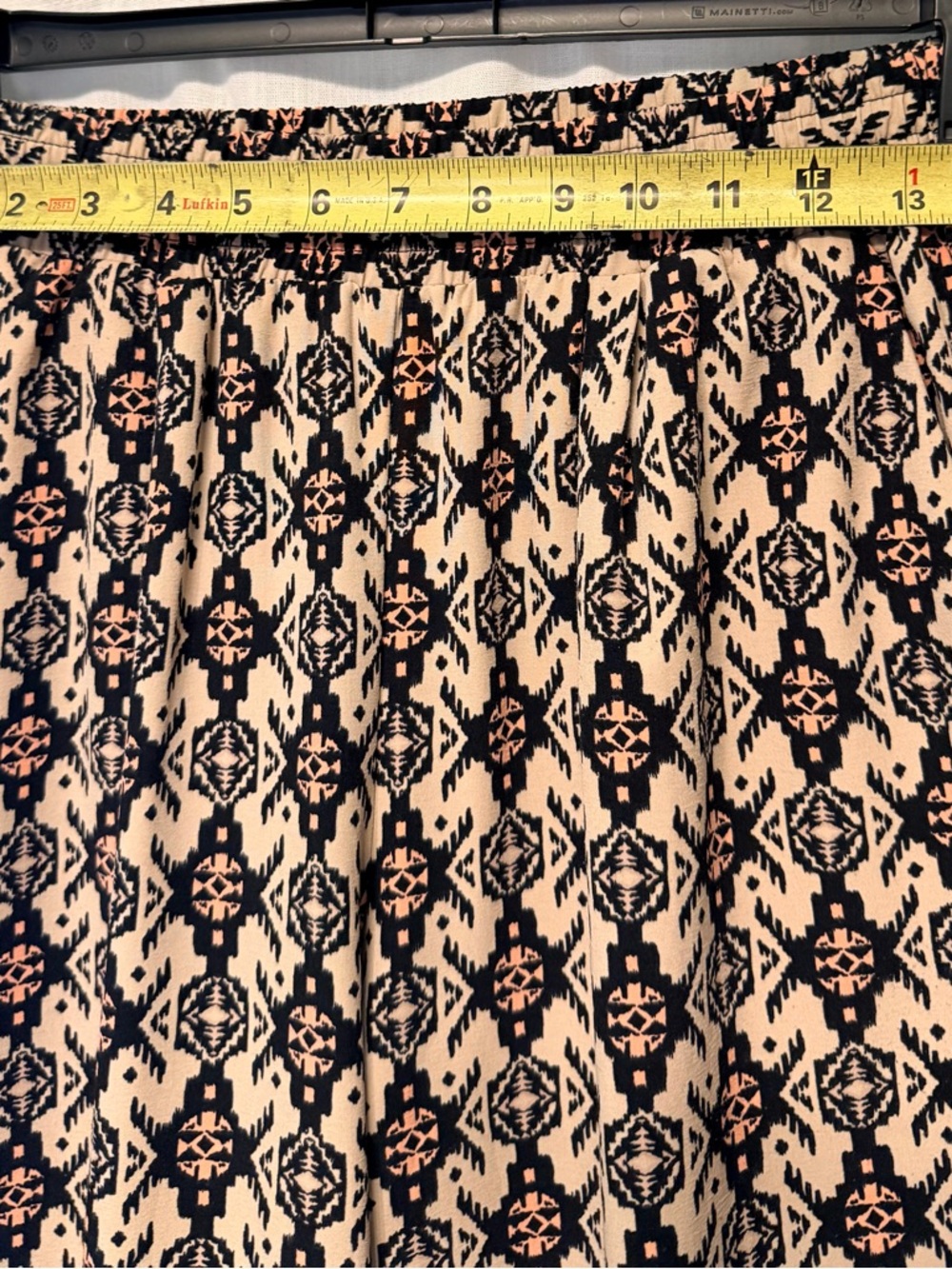 Xhilaration Beige & Black Boho Wide-Leg Harem Pants - Picture 7 of 9